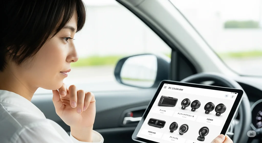 車の扇風機　サーキュレーター　後付けする際の選び方のポイントとは？