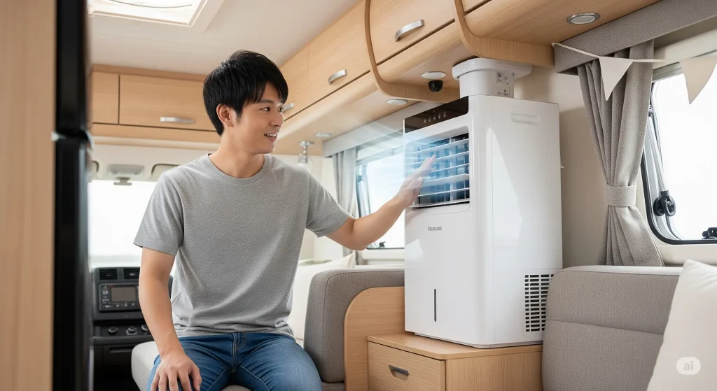 話題の排熱が熱くないスポットクーラーとは