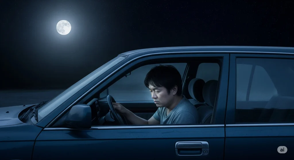 夏の車内泊 エンジンかけっぱなしは何時間なら平気?一晩は絶対にNG